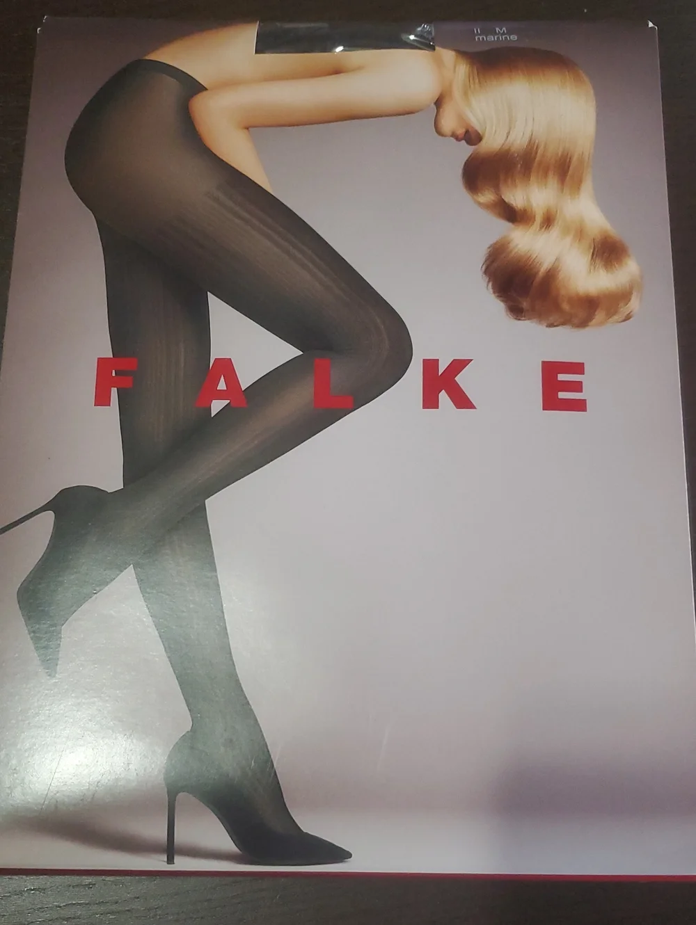 FALKE 40669 MARINE FASHION PRIME RIBBED TIGHTS 60 DEN APPEARANCE /SIZE: SMALL